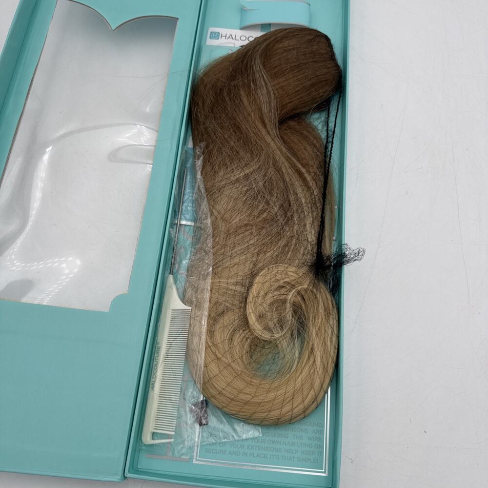 Halo couture 22" Layered Hair extension Balayage 100% Real Human Hair Color B613 - Picture 4 of 15